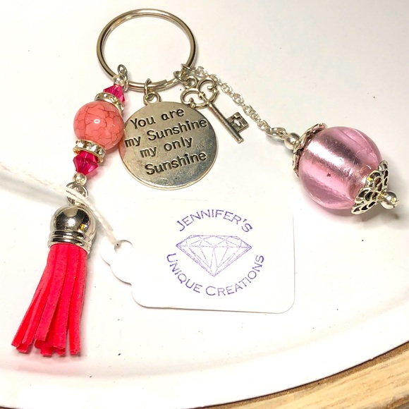 Jennifer’s Unique Creations Accessories - 🪩2/$15🪩 keychain pink!